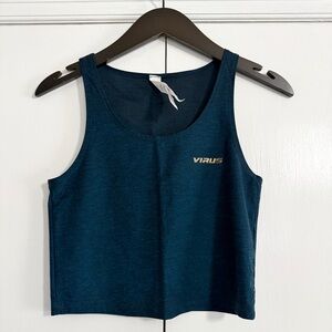 Virus Blue Cropped Tank